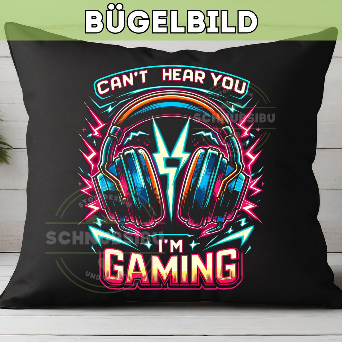Bügelbild Gaming Headphones